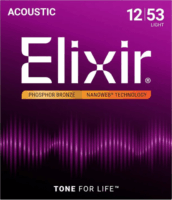 Elixir 16052 Phosphor Bronze Light NW Akusztikus Gitárhúr készlet (12-53)