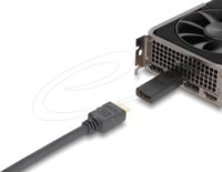 DeLock 61086 DisplayPort 1.2 apa - HDMI 4K HDR anya Aktív Átalakító Adapter - Fekete