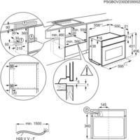 Electrolux LVM6E46Z Beépíthető Mikrohullámú Sütő 44L 1000W - Fekete