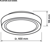 Activejet AJE-KAMA LED Mennyezeti Lámpa 2850lm - Fehér