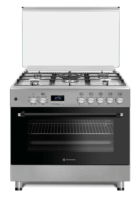 Novacook F9S50E6 MG Kombinált 5 zónás szabadonálló Gáz/Elektromos Tűzhely - Inox