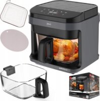 Eldom FR500 AirFryer Forrólevegős sütő 5,5L 1200 Watt - Fekete