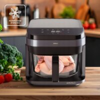 Eldom FR500 AirFryer Forrólevegős sütő 5,5L 1200 Watt - Fekete