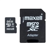 Maxell 64GB X-Series microSDXC UHS-I CL10 Memóriakártya + Adapter