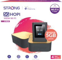 Strong HOPI-5G-DM6 5G + LTE WIFI 4500mAh Router - Fekete