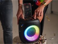 Tracer Cube20 TWS RGB Akkus Hordozható Bluetooth Hangszóró 20W - Fekete