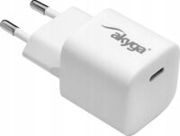 Akyga AK-CH-22 USB-C GaN Hálózati Töltő Adapter 25W - Fehér