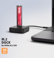 Axagon ADSA-M2C11L SSD Dokkoló Állomás (USB-C 3.2 Gen 2 - M.2 NVMe)