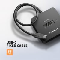 Axagon ADSA-M2C11L SSD Dokkoló Állomás (USB-C 3.2 Gen 2 - M.2 NVMe)