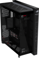 ASUS ROG CRONOX GR801 CURVE TG Midi Torony Számítógépház + 4db 120mm ventilátor - Fekete