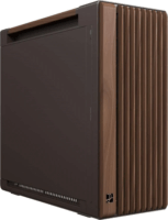 ASUS ProArt PA602 Wood Edition Acél Panel Midi Torony + 2db 200mm ventilátor + 1db 140mm ventilátor - Barna