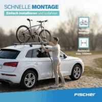 Fischer 18093 Xtreme Alumínium Kerékpártartó Tetőcsomagtartóra