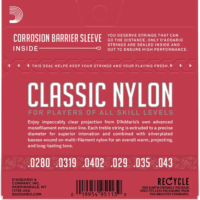 D'Addario EJ27N Classic Nylon Klasszikus Gitárhúr-készlet (28-43)