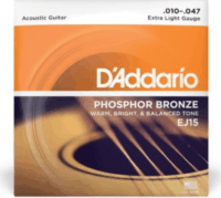 D'Addario EJ15 Phosphor Bronze Akusztikus Gitárhúr-készlet (10-47)