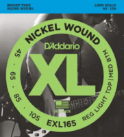 D'Addario EXL165 Nickel Wound Basszusgitár húrkészlet (45-105)