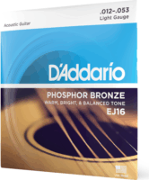 D'Addario EJ16 Phosphor Bronze Akusztikus Gitárhúr-készlet (12-53)