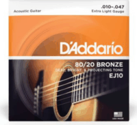 D'Addario EJ10 Bronze Akusztikus Gitárhúr-készlet (10-47)
