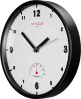 Kienzle 14982 DCF rádiójelű Kültéri Kerti Falióra Ø 30cm - Fekete