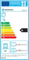 Novacook T50GE-W Kombinált 4 zónás szabadonálló Gáz/Elektromos Tűzhely - Fehér