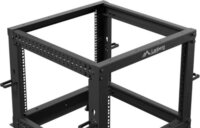 Lanberg 19" Szabadon Álló Nyitott Rack Állvány 9U 600x600 - 1100mm - Fekete