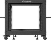 Lanberg 19" Szabadon Álló Nyitott Rack Állvány 9U 600x600 - 1100mm - Fekete