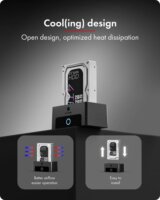 ICY BOX IB-1123M-CU31 HDD/SSD Dokkoló állomás (USB-C 3.2 Gen 2 - M.2 NVMe / SATA)