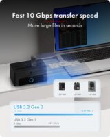ICY BOX IB-1123M-CU31 HDD/SSD Dokkoló állomás (USB-C 3.2 Gen 2 - M.2 NVMe / SATA)