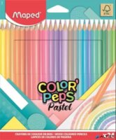 Maped: Color Peps Pastel Háromszögletű ceruza készlet - Vegyes színek (24 db / csomag)