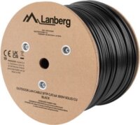 Lanberg LCS6-21CU-0305-BK S/FTP CAT6a Kültéri Installációs kábel 305m - Fekete