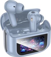 Hoco EQ21 ANC Bluetooth Fülhallgató Headset Kijelzővel Töltőtokban - Kék