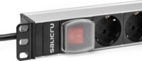 SPS 8F 19" Rack 8 aljzatos Hálozati PDU Elosztó 2,5m - Fekete