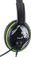 Genius HS-400A Vezetékes Fejhallgató Headset - Fekete/Zöld
