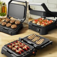 Tefal GC510DE0 SuperGrill 3 az 1-ben 2000 Watt - Fekete / Inox