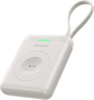 Baseus EnerFill FW11 Wireless Apple Watch Powerbank integrált USB-C kábellel 1640mAh 5W - Fehér