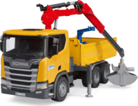 Bruder 560R Scania Super Építőipari Teherautó Karral - Sárga