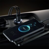 Baseus Tiny Star Mini 2x USB-C Autós Gyorstöltő 30W - Fekete