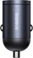 Baseus Tiny Star Mini 2x USB-C Autós Gyorstöltő 30W - Fekete
