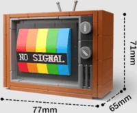 Jaki JK8210 Retro Színes TV 400 darabos Építőjáték