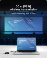 ICY BOX IB-WL101 Wireless USB-C - HDMI Transmitter + Receiver Full HD 30m