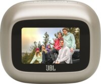 JBL Live Beam 4 Bluetooth Fülhallgató Headset Töltőtokban Kijelzővel - Homok/Pezsgő