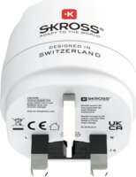 Skross 1.500230C-E EU -> UK 250V Utazó Adapter - Fehér