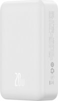 Baseus EnerFill FM41 Mágneses Powerbank 20000mAh 20W + USB Type-C Kábel 60W 0,3m - Fehér