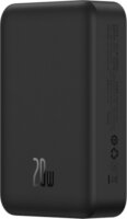 Baseus EnerFill FM41 Mágneses Powerbank 20000mAh 20W + USB Type-C Kábel 60W 0,3m - Fekete