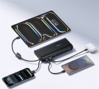 Baseus EnerFill FC41 Powerbank integrált 2x USB-C Kábellel 25000mAh 145W - Fekete