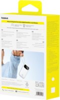 Baseus EnerFill FC31 Powerbank integrált 2x USB-C Kábellel 20000mAh 45W - Fehér