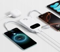Baseus EnerFill FC31 Powerbank integrált 2x USB-C Kábellel 20000mAh 45W - Fehér