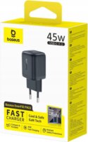 Baseus EnerFill FN22 USB-C Hálózati Gyorstöltő Adapter 45W - Fekete