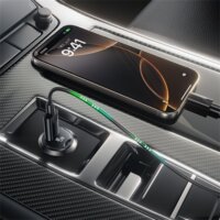 Baseus PrimeTrip VP2 USB-C Autós Gyorstöltő 45W + USB-C Kábel 60W 1m - Fekete