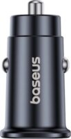 Baseus GoTrip USB-A + USB-C Autós Gyorstöltő 30W - Fekete