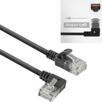ACT DC1901 U/UTP Cat6a RJ45 Patch Kábel 1m - Fekete